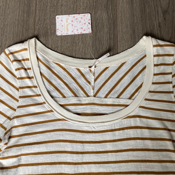 Free People Toosaloosa Thermal Shirt Ivory Medium - Picture 6 of 15